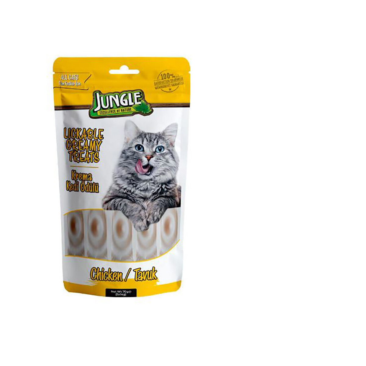 PT JUNGLE KEDI KREMA ODUL MAMASI TAVUK 5*14GR