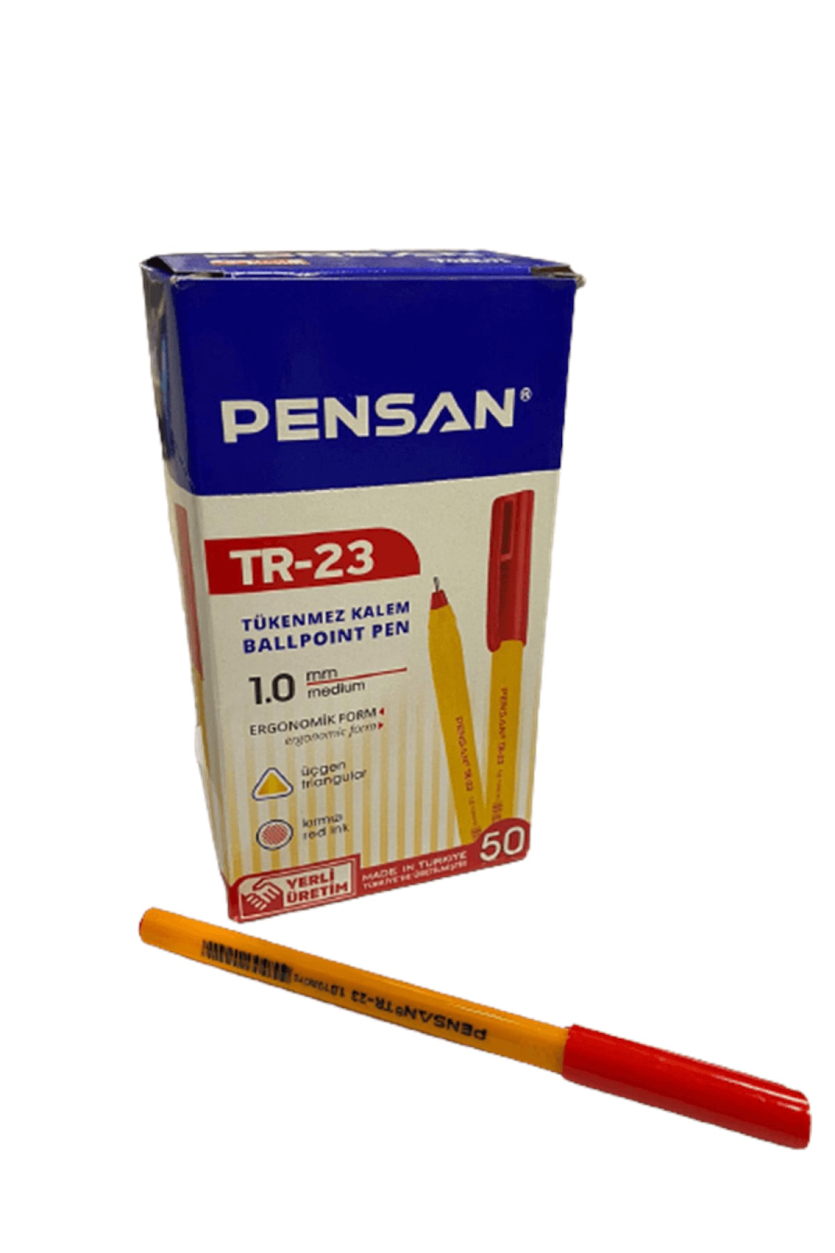 PENSAN TÜKENMEZ KALEM TR-23 KIRMIZI 50'Lİ