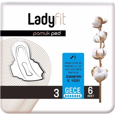 BABY TURCO LADYFIT PAMUK PED SUPER GECE 18LI