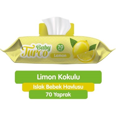 BABY TURCO ISLAK MENDIL 70LI LIMON-POR