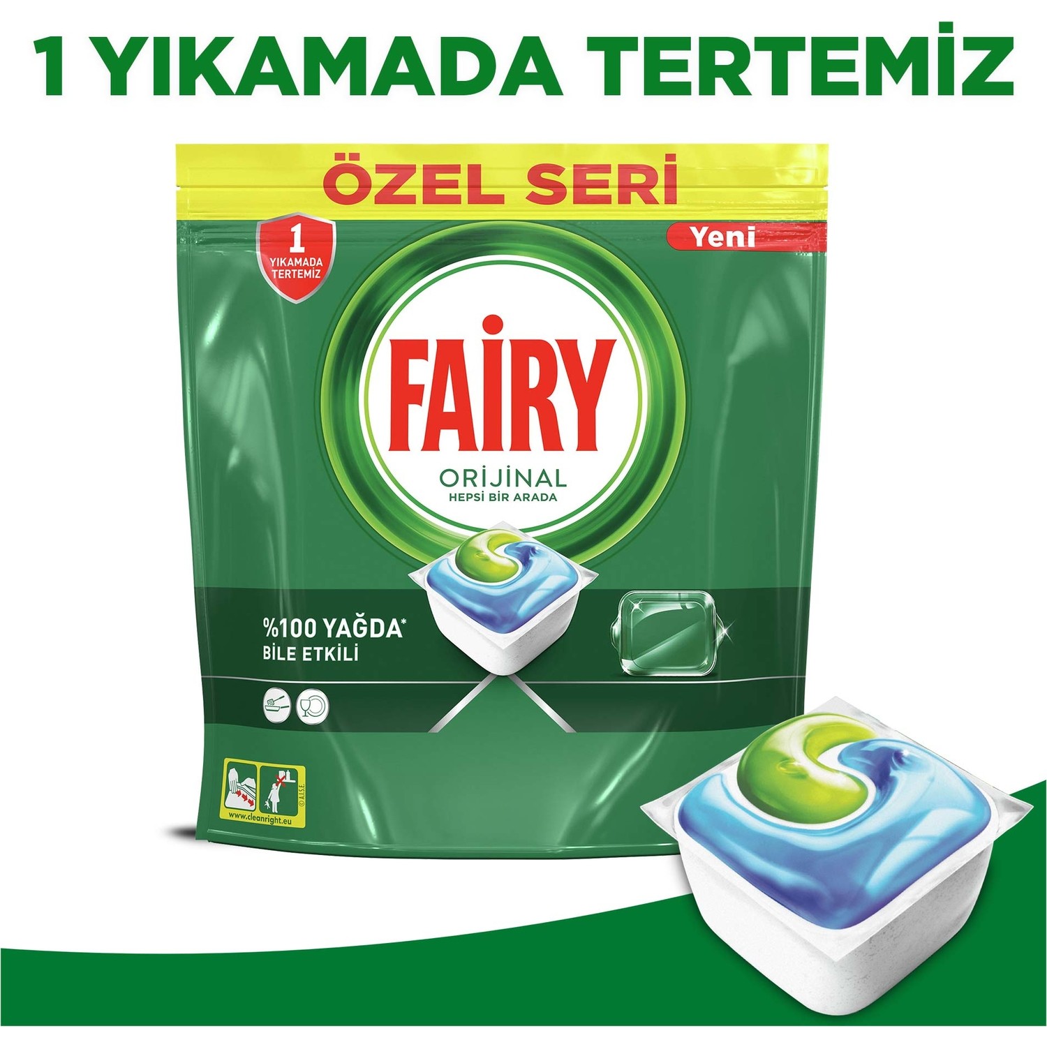 FAIRY HEPSI BIR ARADA 29LU TABLET YESIL