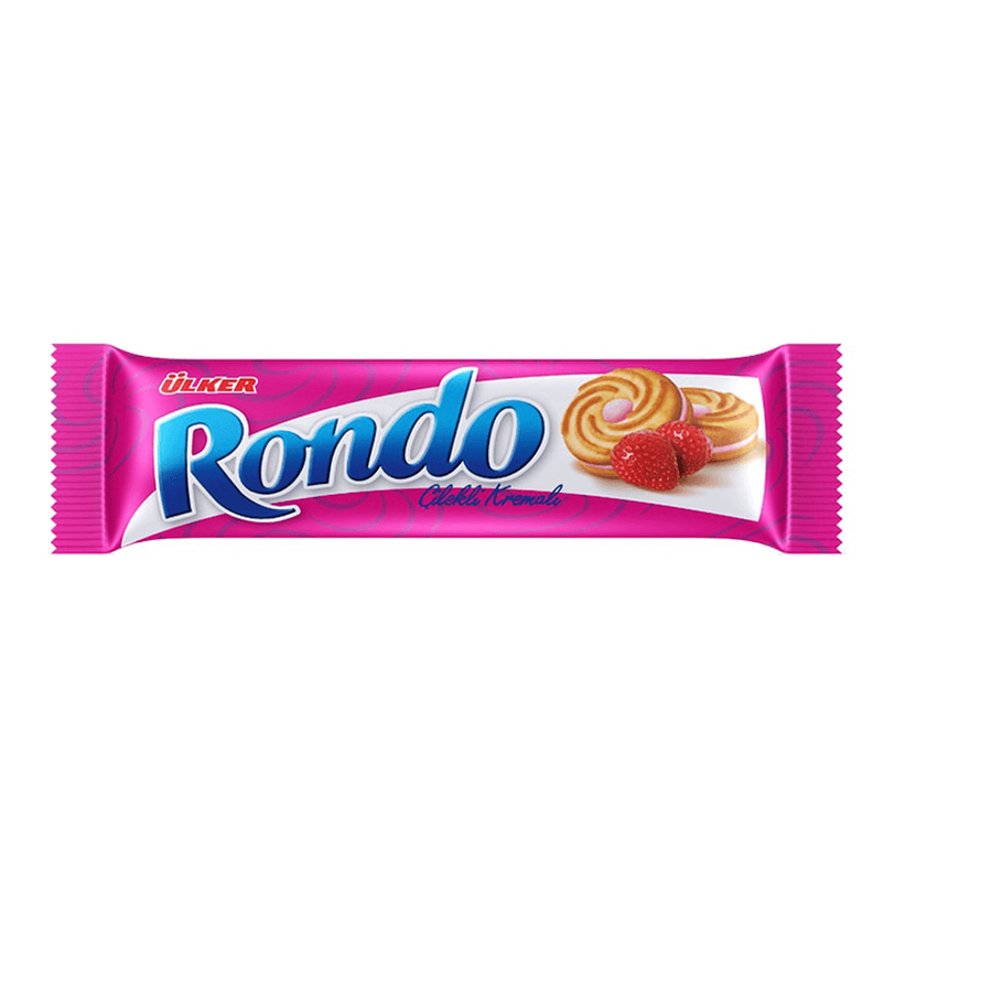 ULKER 326-9 RONDO KREMALI BISKUVI CILEKLI 61GR