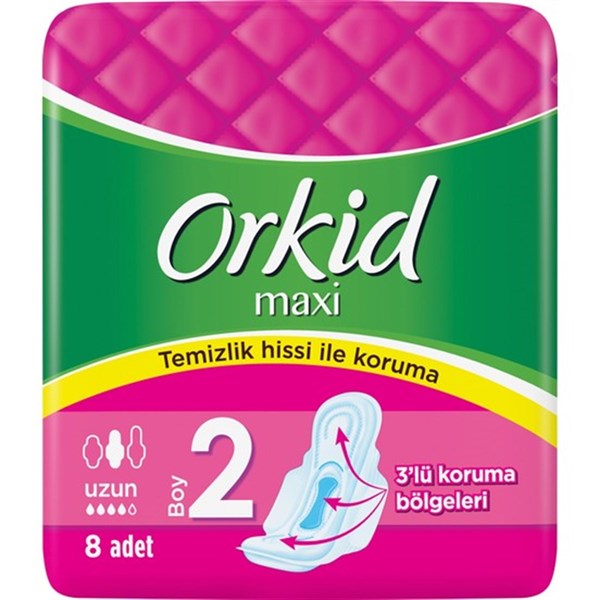 ORKID MAXI KANAT.UZUN TEKLI 10LU