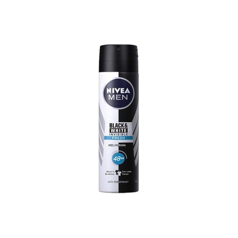 NIVEA 150ML DEO SPREY INV B&W CLEAR KADIN