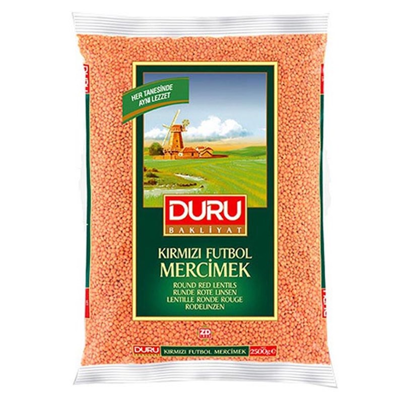 DURU KIRMIZI MERCIMEK 2KG FUTBOL