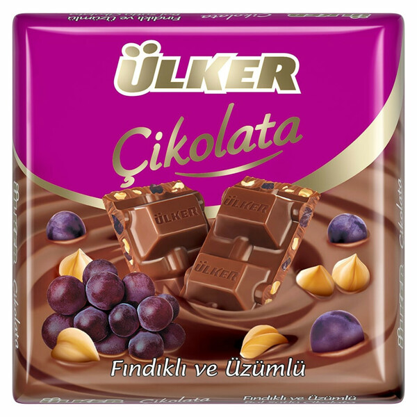 ULKER CIKOLATA FINDIK-UZUM KARE 65GR