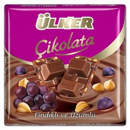 ULKER CIKOLATA FINDIK-UZUM KARE 65GR